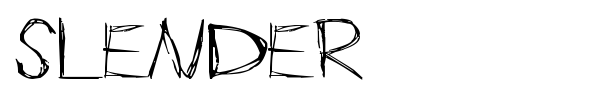 Slender font preview